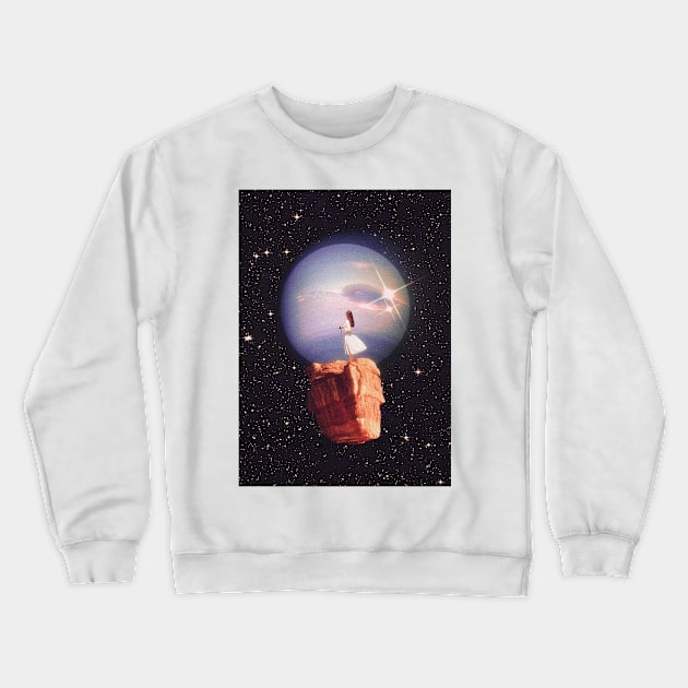 Go Wherever You Want Crewneck Sweatshirt by linearcollages